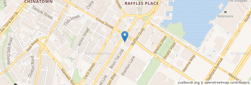 Mapa de ubicacion de The Beef House (Homemade Beefball Noodles) en Singapura, Central.
