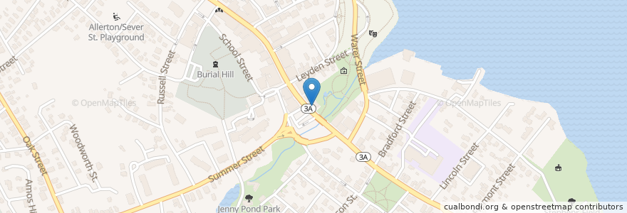 Mapa de ubicacion de Cafe Strega en Verenigde Staten, Massachusetts, Plymouth County, Plymouth.