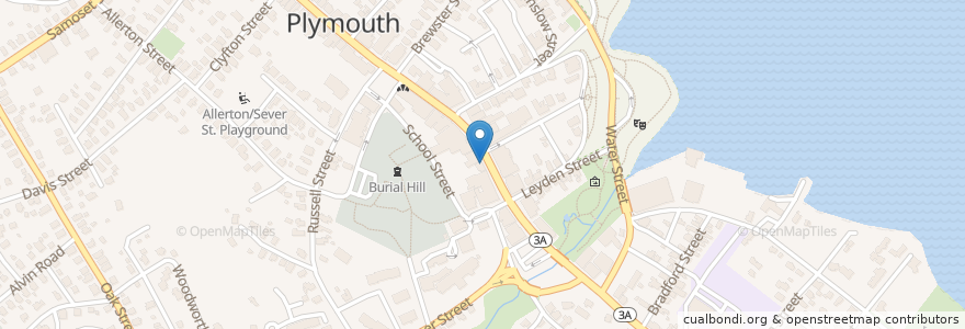 Mapa de ubicacion de Su Casa en Estados Unidos De América, Massachusetts, Plymouth County, Plymouth.