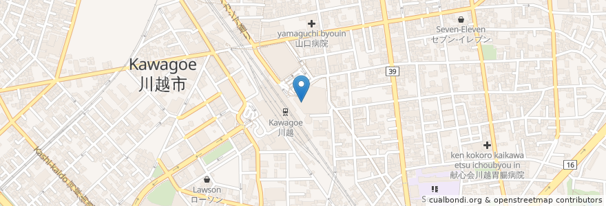 Mapa de ubicacion de サイゼリヤ en Japon, Préfecture De Saitama, 川越市.