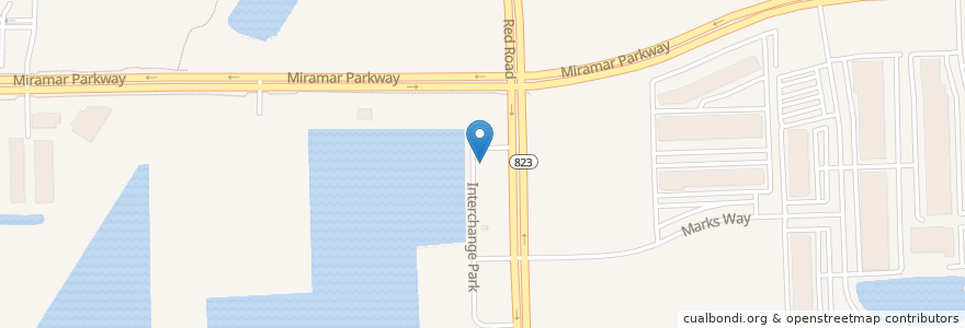 Mapa de ubicacion de Pita Shop en 미국, 플로리다주, Broward County, Miramar.