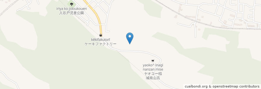 Mapa de ubicacion de ドラッグセイムス 稲城南山店 en Giappone, Tokyo, 稲城市.