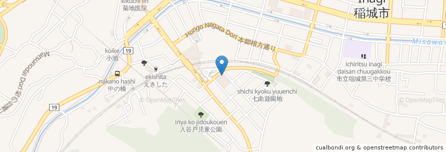 Mapa de ubicacion de メリーポピンズ稲城ルーム（分園） en 日本, 東京都, 稲城市.