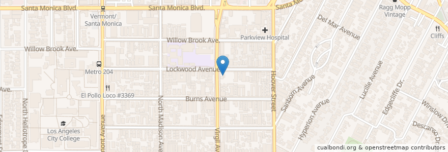 Mapa de ubicacion de Sinclair Dino Mart en アメリカ合衆国, カリフォルニア州, Los Angeles County, ロサンゼルス.