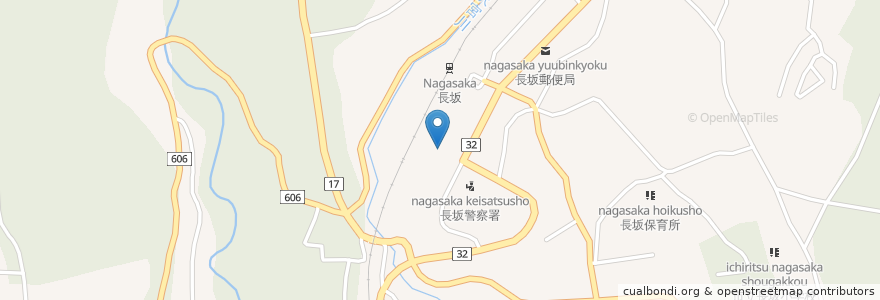 Mapa de ubicacion de 北杜市 長坂総合支所 en Japon, Préfecture De Yamanashi, 北杜市.
