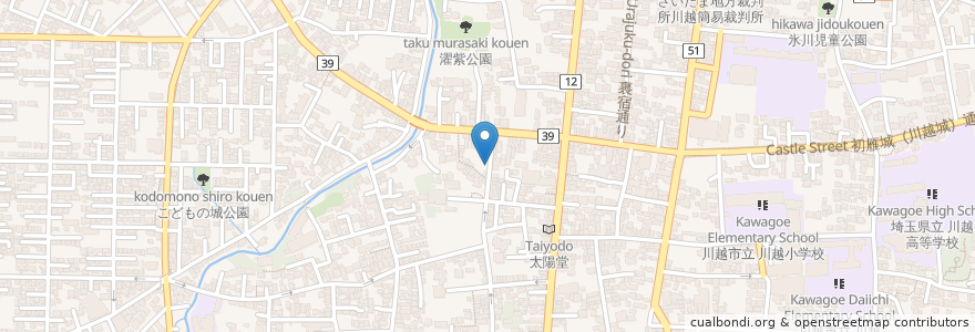 Mapa de ubicacion de サンドイッチパーラー　樂樂 en Japón, Prefectura De Saitama, 川越市.
