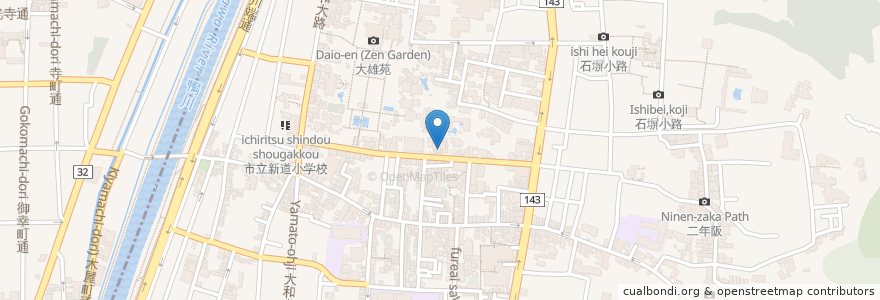 Mapa de ubicacion de 京都祇園天ぷら 八坂圓堂 en Japonya, 京都府, 京都市, 東山区.