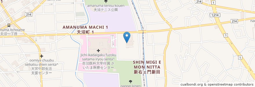 Mapa de ubicacion de 市立防災センター en Japon, Préfecture De Saitama, さいたま市, 大宮区.