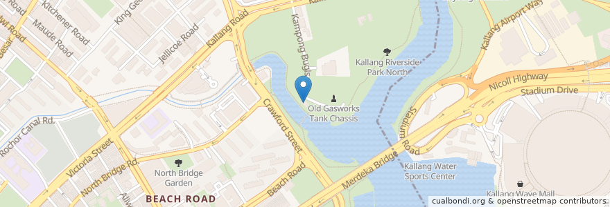 Mapa de ubicacion de Camp Kilo Charcoal Club en Singapur, Central.