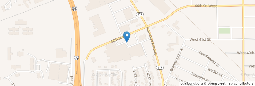 Mapa de ubicacion de Gateway Hub en Estados Unidos De América, Florida, Condado De Duval, Jacksonville.