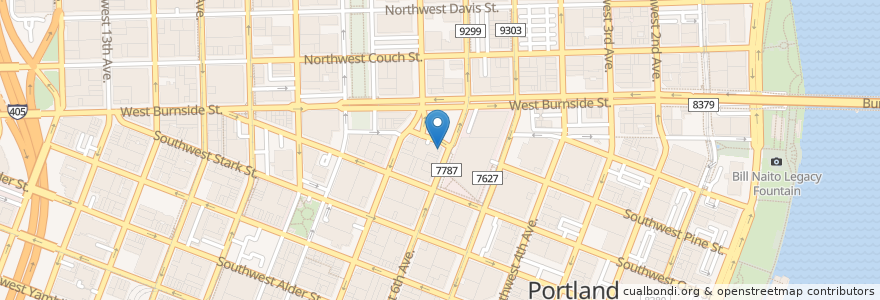 Mapa de ubicacion de Lauretta Jean's en Estados Unidos De América, Oregón, Portland, Multnomah County.