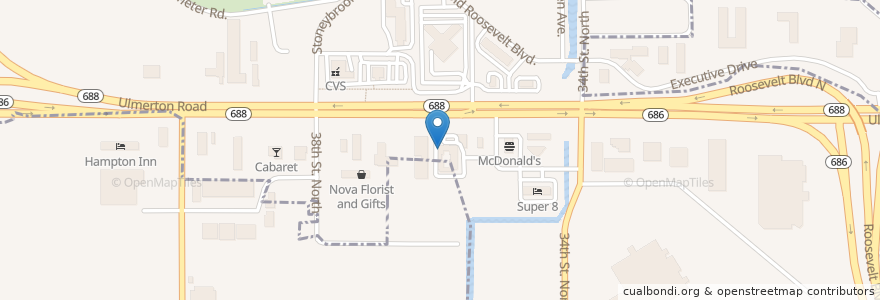 Mapa de ubicacion de Campanella's Bar & Grill en Stati Uniti D'America, Florida, Pinellas County.