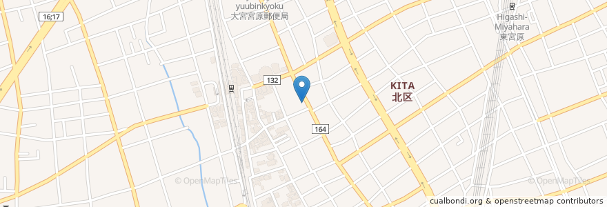 Mapa de ubicacion de トヨタレンタカー大宮・宮原店 en ژاپن, 埼玉県, さいたま市, 北区.