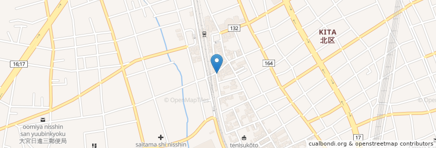 Mapa de ubicacion de 麺屋冽 en Japão, 埼玉県, さいたま市, 北区.