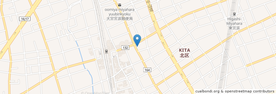 Mapa de ubicacion de 埼玉りそな銀行宮原支店 en 日本, 埼玉県, さいたま市, 北区.