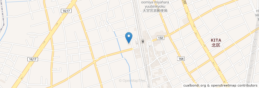 Mapa de ubicacion de 田口産婦人科内科 en Japan, 埼玉県, さいたま市, 北区.