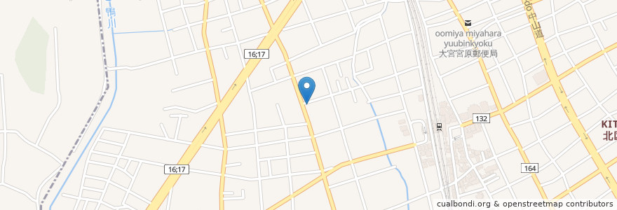 Mapa de ubicacion de 宮原駅西口自転車駐車場 en Japón, Prefectura De Saitama, Saitama, Kita.