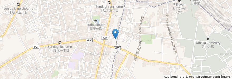 Mapa de ubicacion de Cibi en Japonya, 東京都, 文京区.