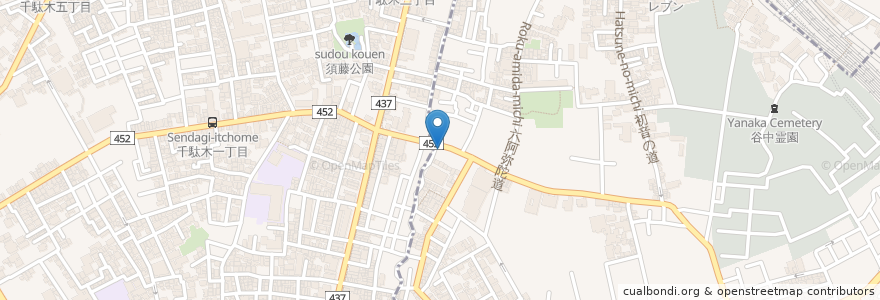 Mapa de ubicacion de Pollon en Japonya, 東京都, 文京区.
