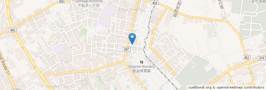 Mapa de ubicacion de Gigi en اليابان, 東京都, 文京区.