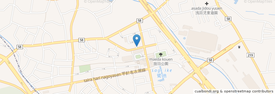 Mapa de ubicacion de 2019.4.12現在開業前 en 日本, 愛知県, 日進市.