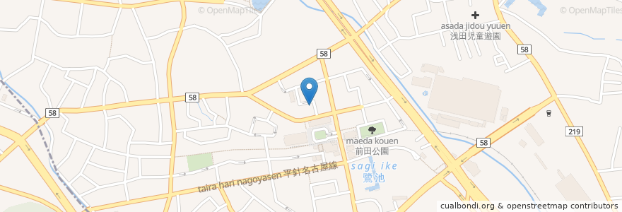 Mapa de ubicacion de 契約者駐車場 en اليابان, 愛知県, 日進市.