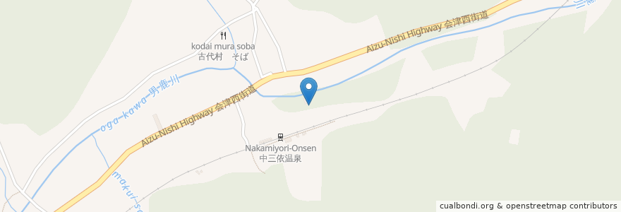 Mapa de ubicacion de 中三依温泉;男鹿の湯 en 일본, 도치기현, 日光市.
