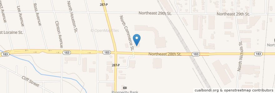 Mapa de ubicacion de Subway en 미국, 텍사스, Tarrant County, Fort Worth.