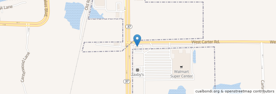 Mapa de ubicacion de Long John Silver's en United States, Florida, Polk County, Mulberry.