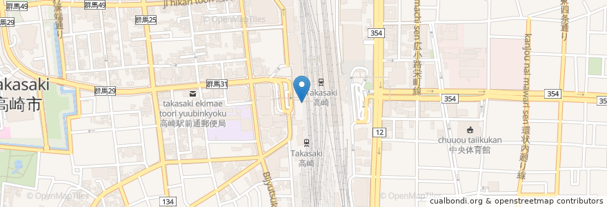 Mapa de ubicacion de 駅そば en اليابان, غونما, 高崎市.