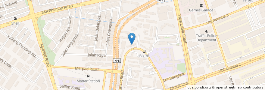 Mapa de ubicacion de Eng Onn Chuan Medical Hall en Singapura, Southeast.