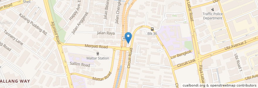 Mapa de ubicacion de MacPherson Medical Clinic en Singapore, Southeast.