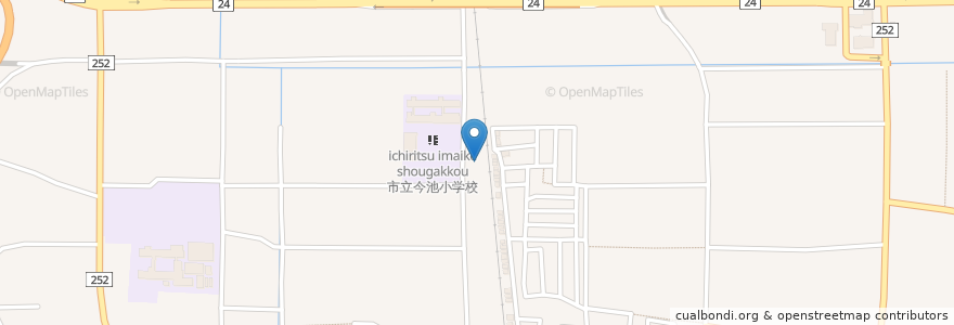 Mapa de ubicacion de 今池保育園 en 日本, 京都府, 城陽市.