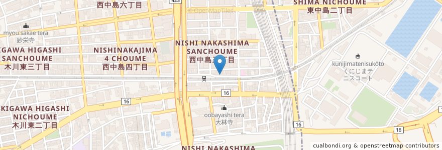 Mapa de ubicacion de Bar Mar en 日本, 大阪府, 大阪市, 淀川区.