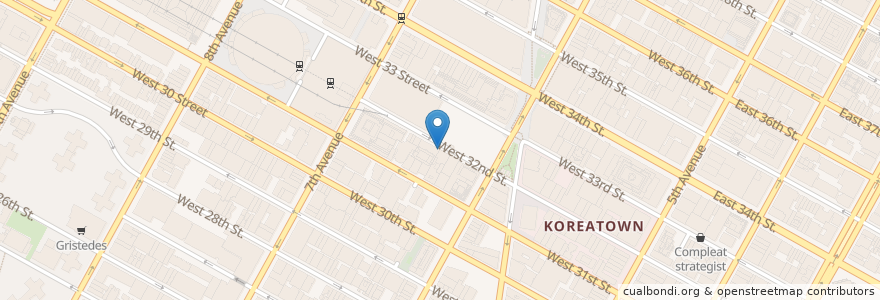 Mapa de ubicacion de Quik Park en 美利坚合众国/美利堅合眾國, 纽约州 / 紐約州, 纽约, 纽约县, Manhattan, Manhattan Community Board 5.