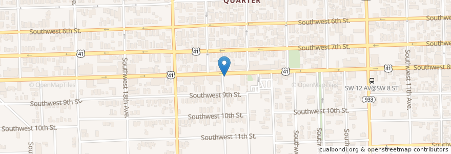 Mapa de ubicacion de El Pub en Amerika Birleşik Devletleri, Florida, Miami-Dade County, Miami.