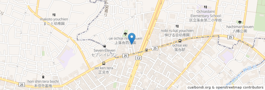 Mapa de ubicacion de Soup en Japonya, 東京都, 中野区.