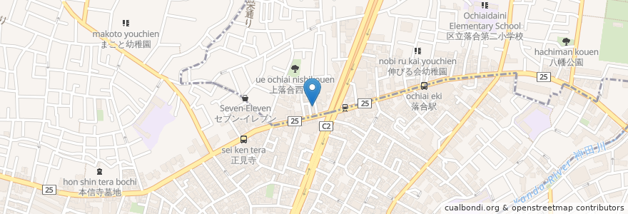 Mapa de ubicacion de Cafe Kai Zwei en Japão, Tóquio, 中野区.
