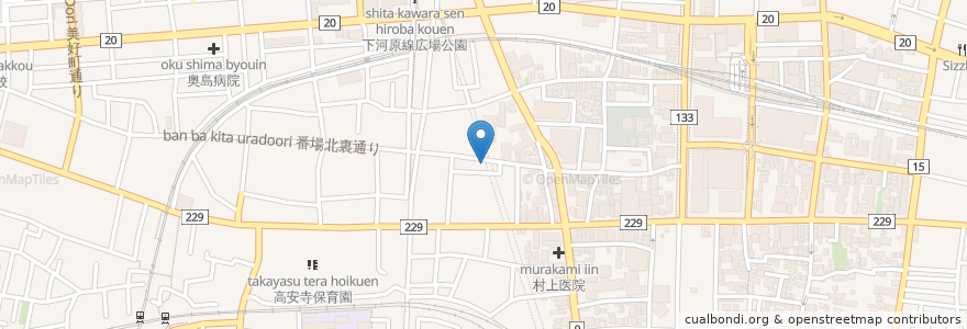 Mapa de ubicacion de ロサン en 일본, 도쿄도, 府中市.