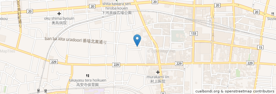 Mapa de ubicacion de 小木曽 en Japon, Tokyo, 府中市.