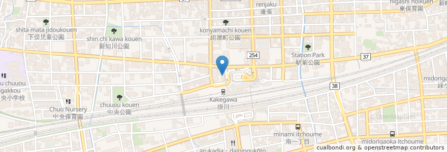 Mapa de ubicacion de 白木屋 en 日本, 静岡県, 掛川市.