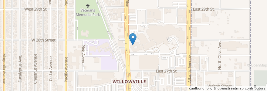 Mapa de ubicacion de Todd Cancer Center en 미국, 캘리포니아주, Los Angeles County, 롱비치.