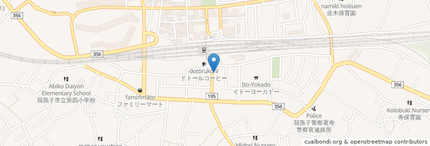 Mapa de ubicacion de 石戸珠算学園我孫子教室 en Japón, Prefectura De Chiba, 我孫子市.