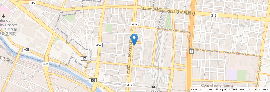 Mapa de ubicacion de Smiley Crapes en Япония, Токио, Тиёда.