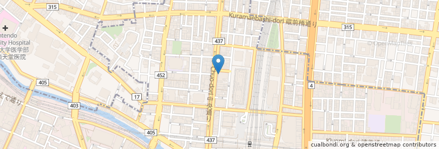 Mapa de ubicacion de 丸十精肉店 en Jepun, 東京都, 千代田区.