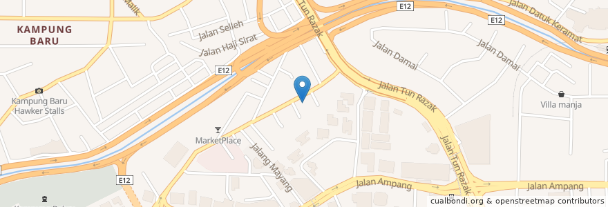Mapa de ubicacion de Kuala Lumpur International Dental Centre en マレーシア, セランゴール, クアラルンプール.