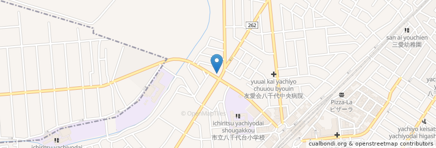 Mapa de ubicacion de デイパーク en Japón, Prefectura De Chiba, Yachiyo.