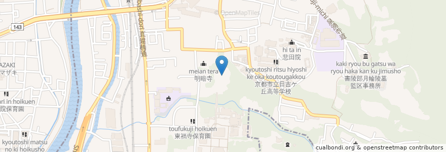 Mapa de ubicacion de 普門院 en 日本, 京都府, 京都市, 東山区.
