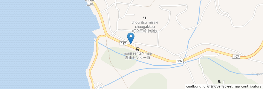 Mapa de ubicacion de マリーナ亭 en Japon, Préfecture D'Ehime, 西宇和郡, 伊方町.