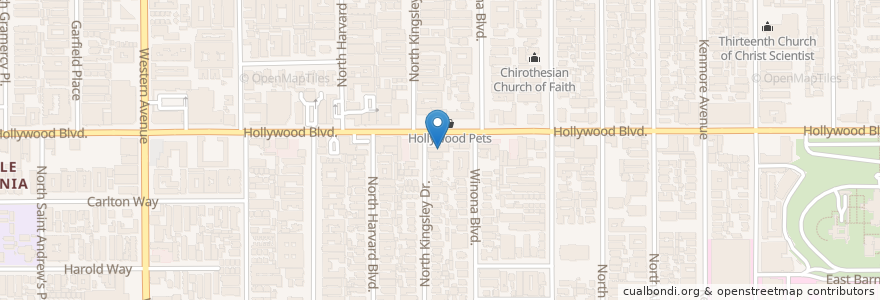 Mapa de ubicacion de Sanamluang Cafe en Amerika Syarikat, California, Los Angeles County, Los Angeles.